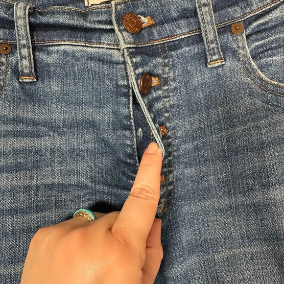 Madewell 9" High Riser Skinny Button Fly Jeans ‎ 31 - Picture 3 of 8